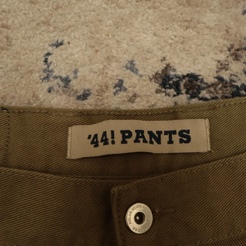 Polar Skate Co. '44! Pants Loose fitting Size Green Discolored
